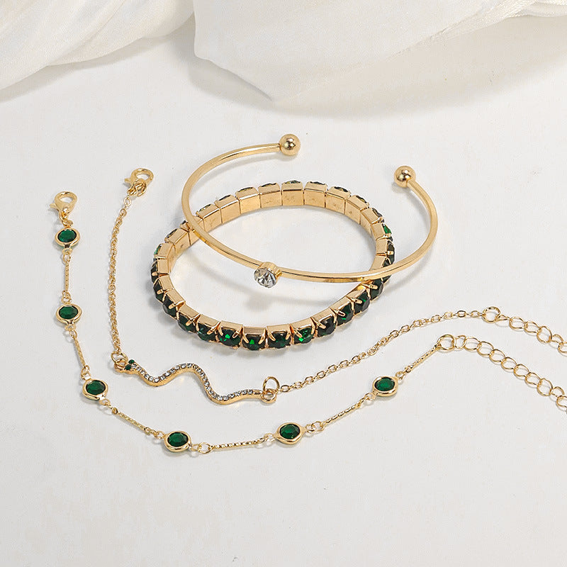 Gold Bracelet Set for Women | Layered Stacking Bracelets