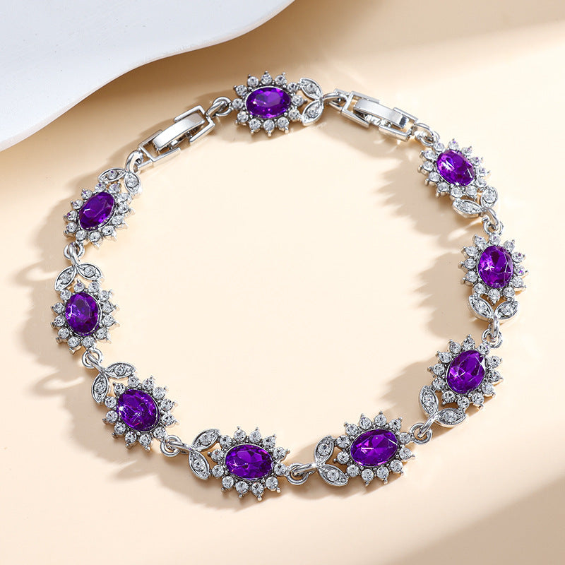 White Gold Bracelet | Iridessa Violetthorn Design | Elegant Jewelry