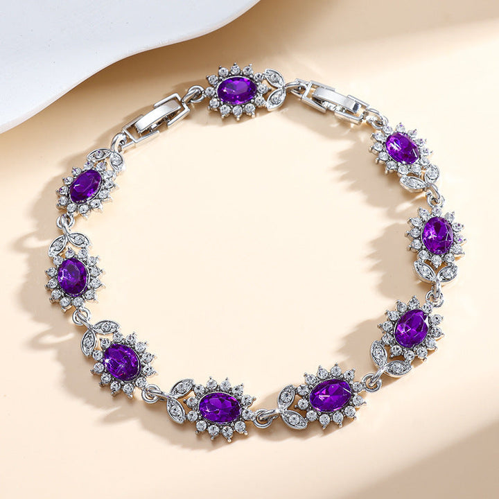 White Gold Bracelet | Iridessa Violetthorn Design | Elegant Jewelry