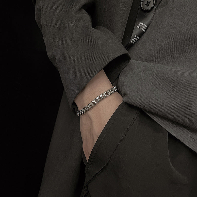 White Gold Bracelet | Sterling Silver Vale Chain | Everyday Elegant