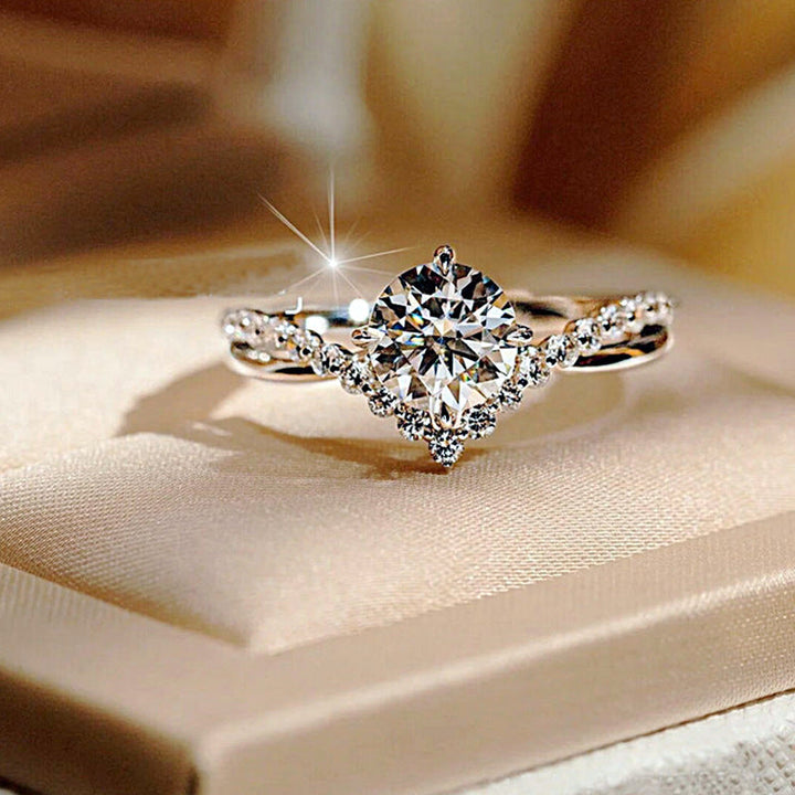 White Gold Ring - Celina Everhart Elegant Statement Band