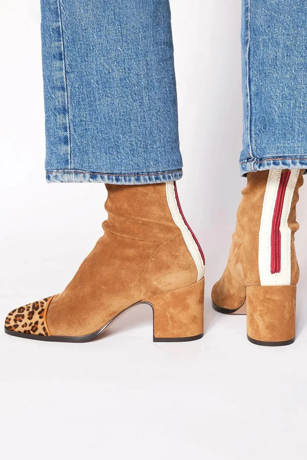 Elegant Block Heel Boots with Square Toe for Women