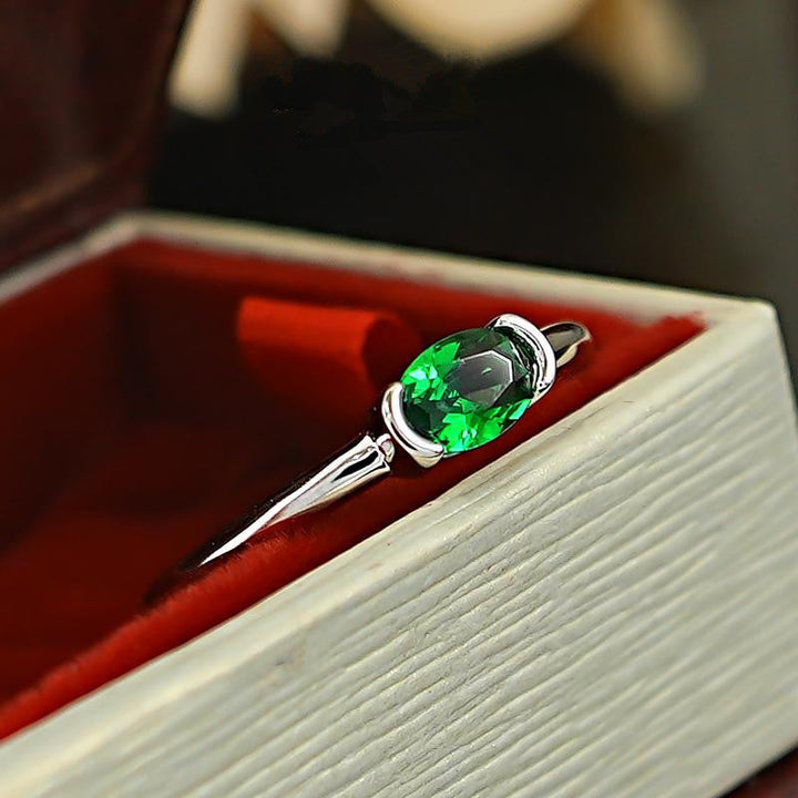 White Gold Statement Ring | Modern Elegant Jewelry