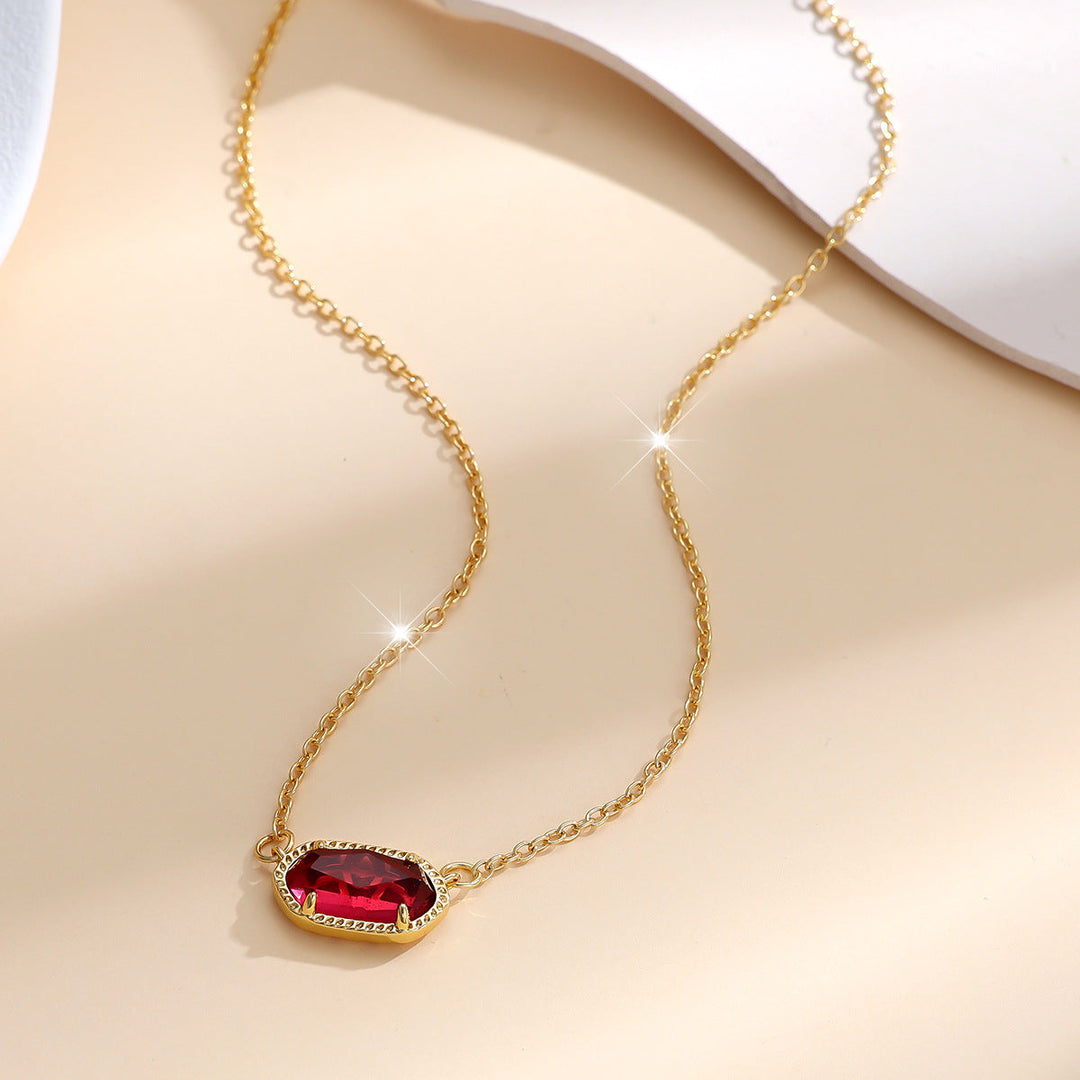 Oval Ruby Pendant Necklace in Gold | Timeless Gemstone Jewelry