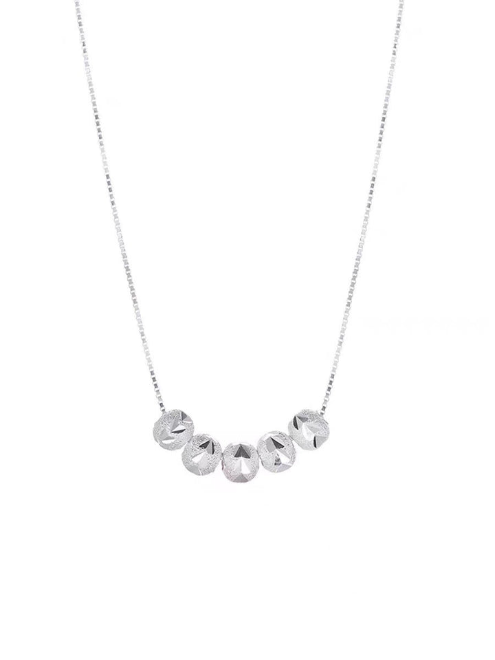 White Gold Necklace - Elegant Serena Granata Design for Women