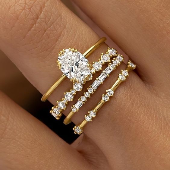 Gold Ring Set - Stacking Rings for Women | Minimalist Jewelry