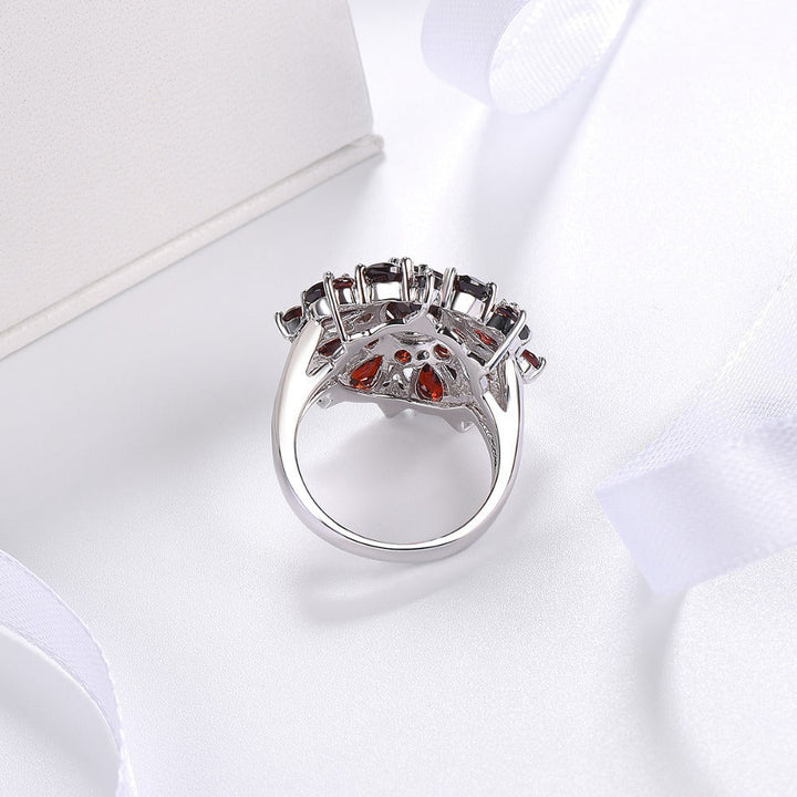 Gold Floral Ring for Women | Scarlet Petal Statement Ring