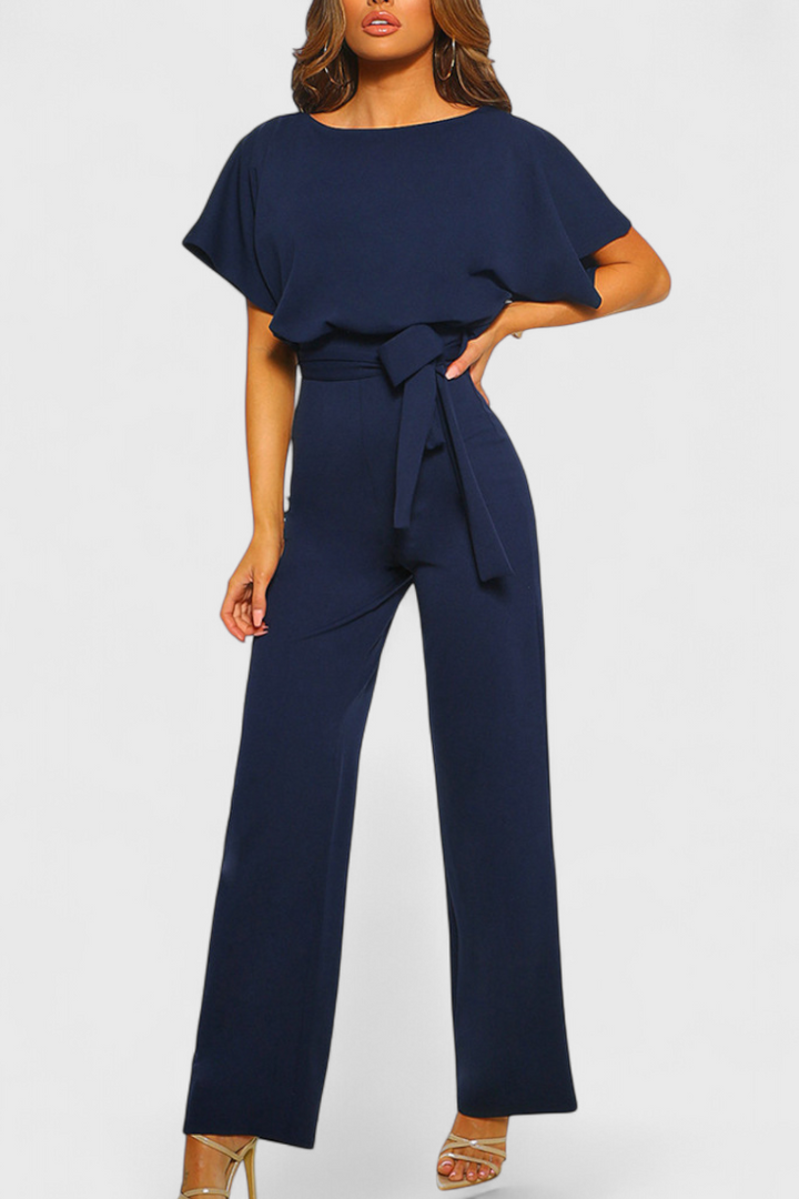 Wide Leg Jumpsuit for Women - Elegant Fluid Silhouette