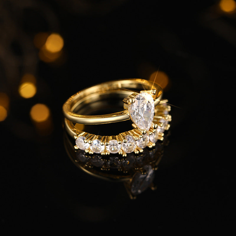 Gold Statement Ring for Women | Modern Sculptural Design