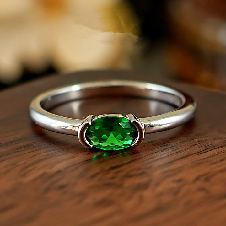 White Gold Statement Ring | Modern Elegant Jewelry