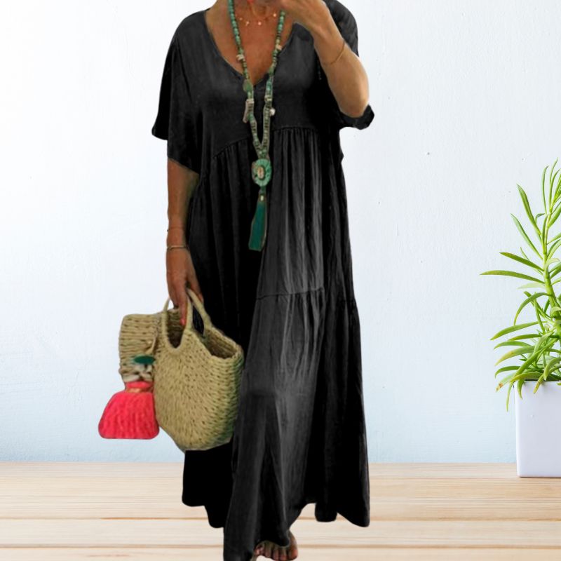 Cotton Linen Dress for Women - Casual Elegant Summer Dress