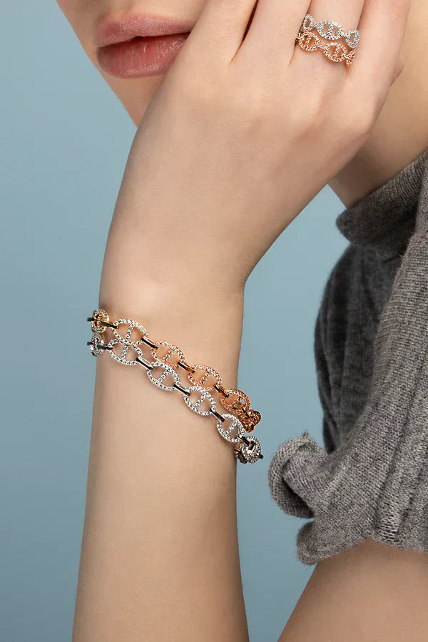 White Gold Bracelet | Isla Marina Elegant Everyday Chain