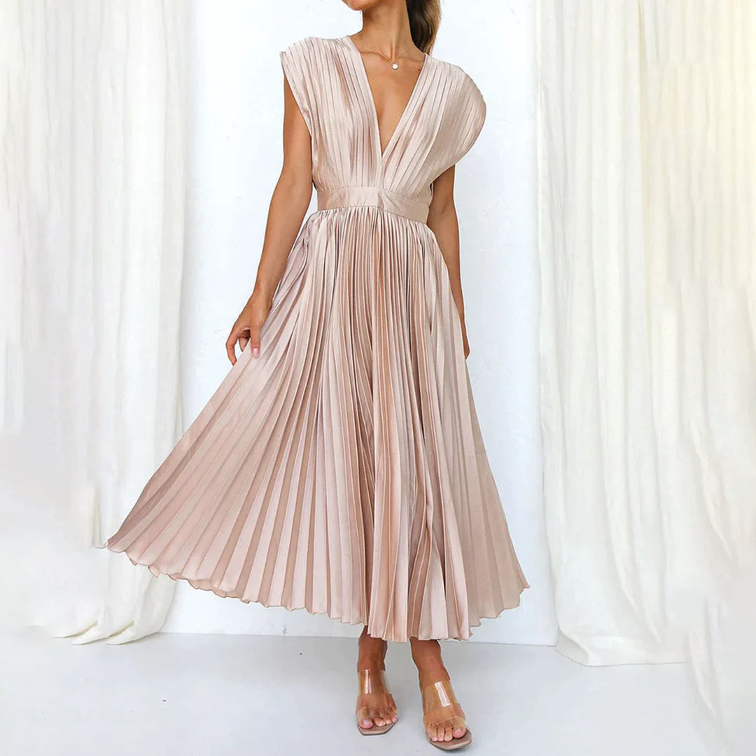 Flowy Printed Dress for Women - Effortless Casual Style