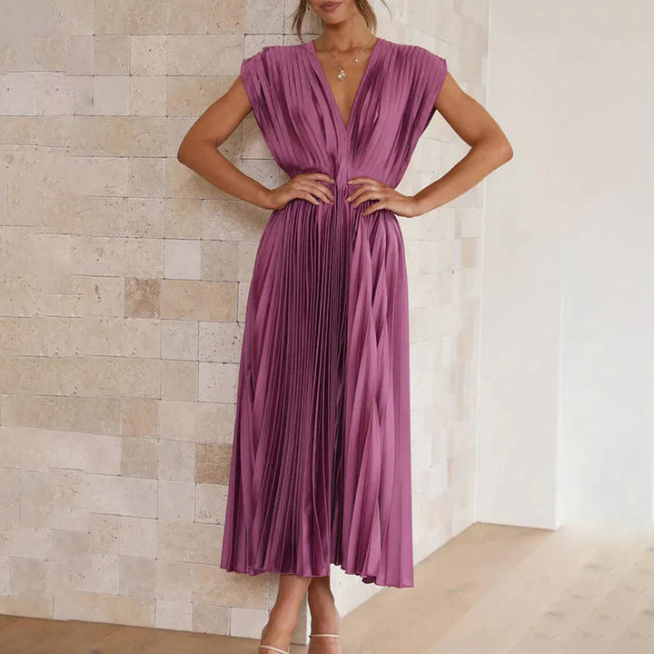 Flowy Printed Dress for Women - Effortless Casual Style