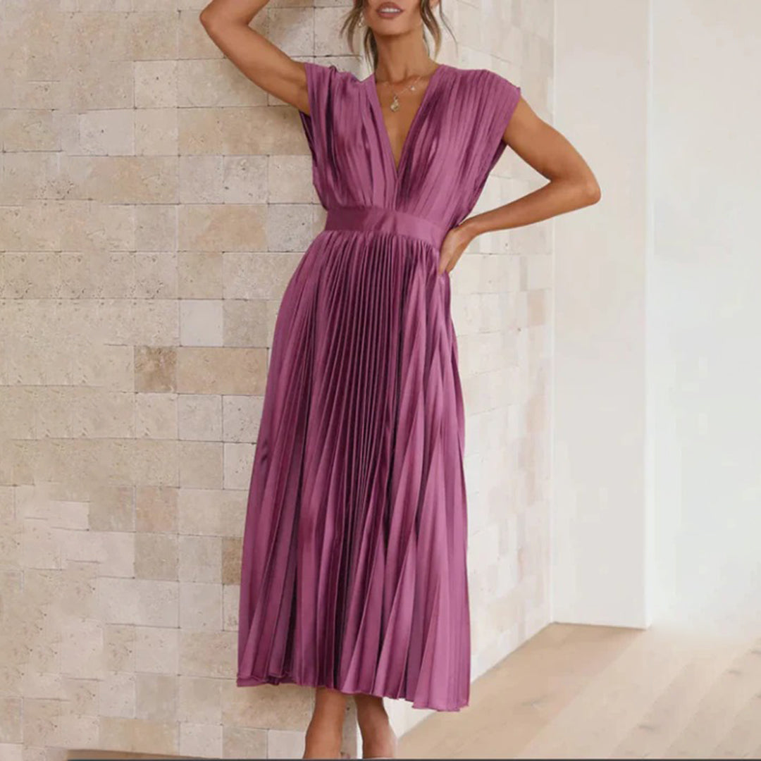 Flowy Printed Dress for Women - Effortless Casual Style