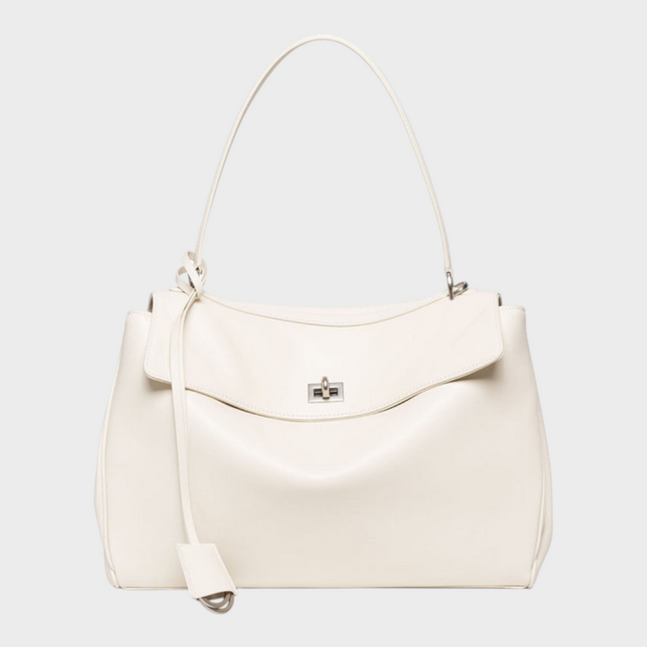Leather Handbag Women - Minimalist Soft Genuine Leather Shoulder Bag