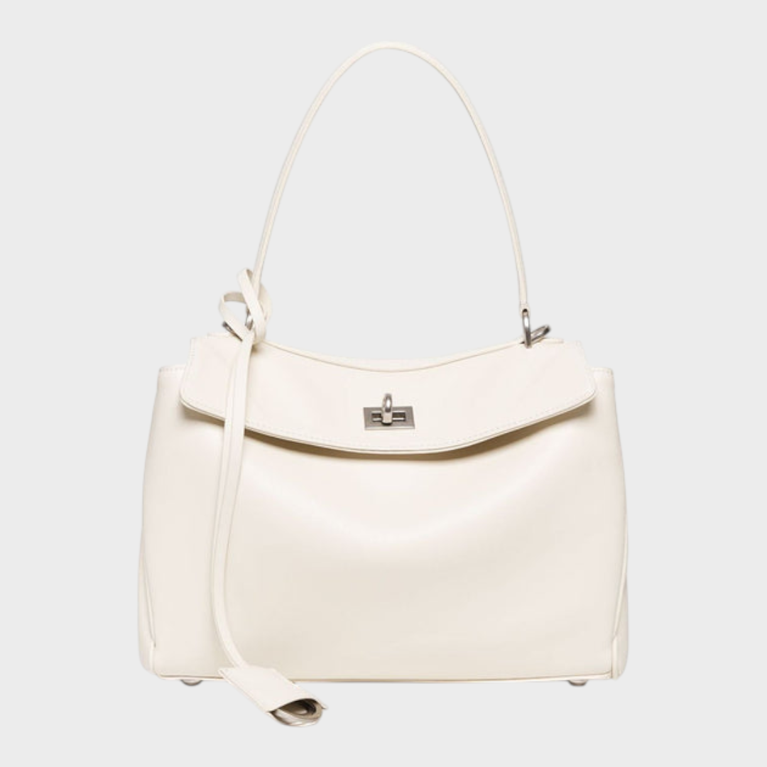 Leather Handbag Women - Minimalist Soft Genuine Leather Shoulder Bag