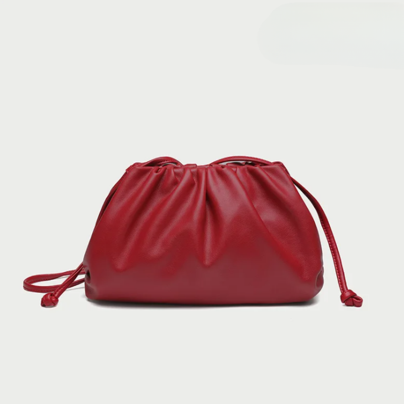 Hobo Shoulder Bag in Soft Vegan Leather - Convertible Crossbody