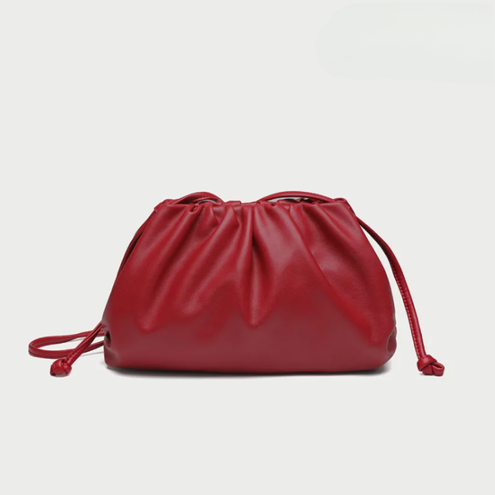 Hobo Shoulder Bag in Soft Vegan Leather - Convertible Crossbody