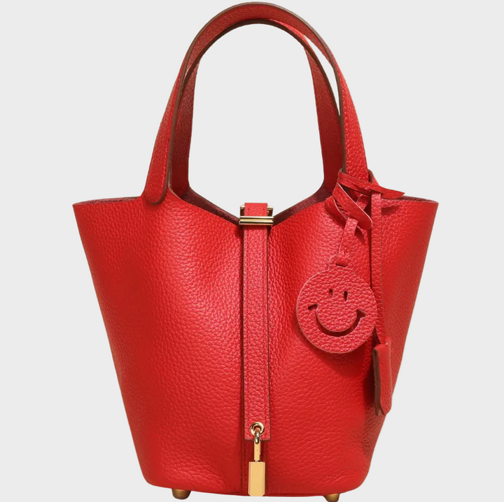 Kate Lock Crossbody Bag - Pebbled Leather Handbag