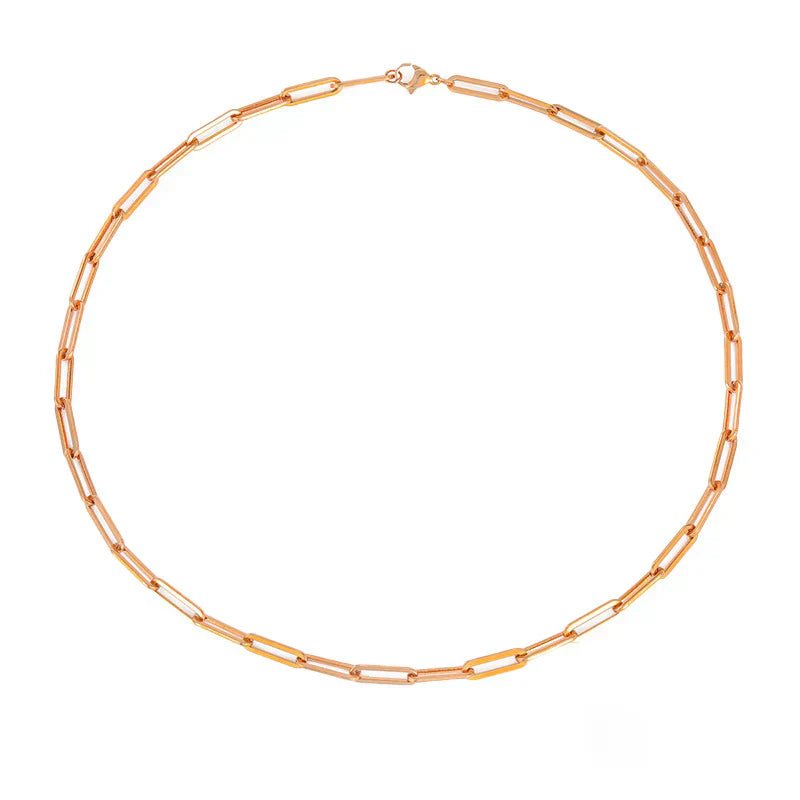 Elegant Chain Necklace in White Gold | Classic Layering Piece