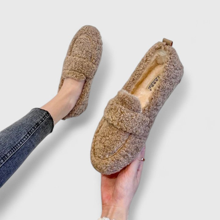 Women's Leather Loafers - Comfortable All Day Slip On Flats