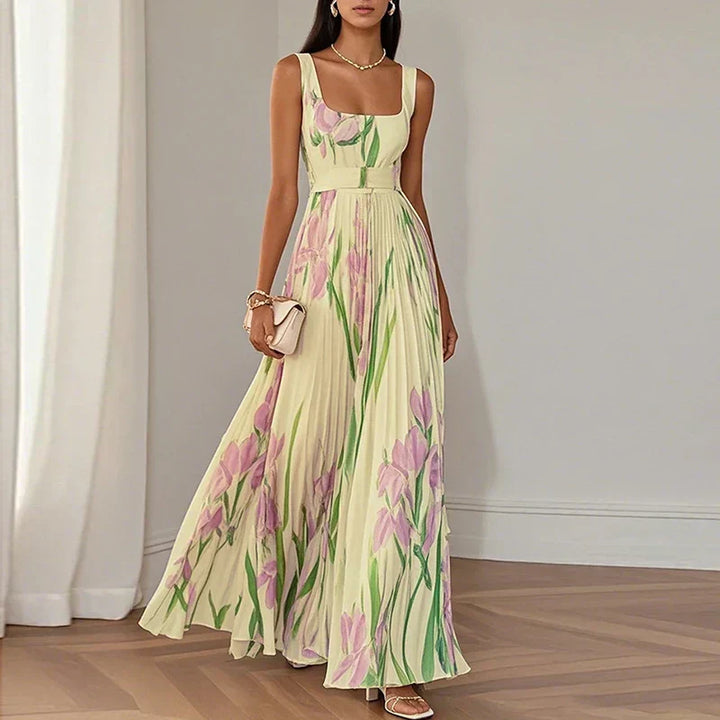 Floral A-Line Maxi Dress for Women | Elegant Grace Style