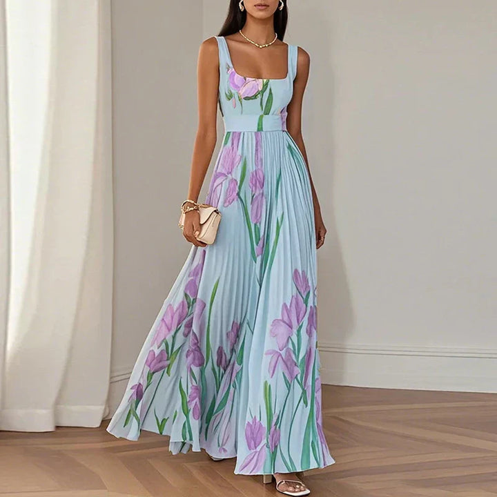 Floral A-Line Maxi Dress for Women | Elegant Grace Style
