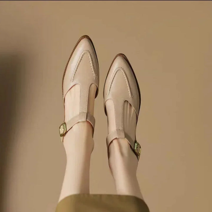 Mary Jane Shoes With Buckle Strap | Classic Comfort Flats
