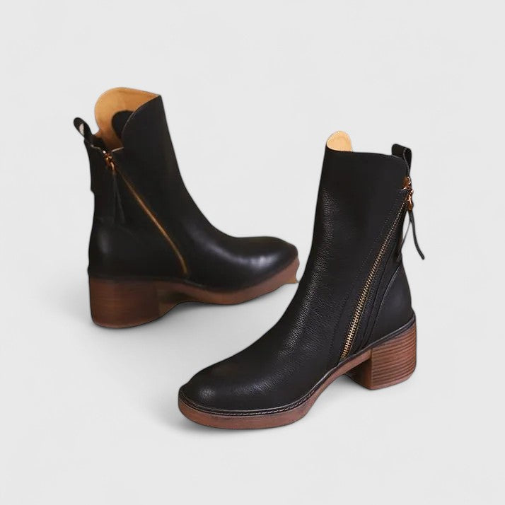 Elegant Knee High Boots for Women - Timeless Leather Design