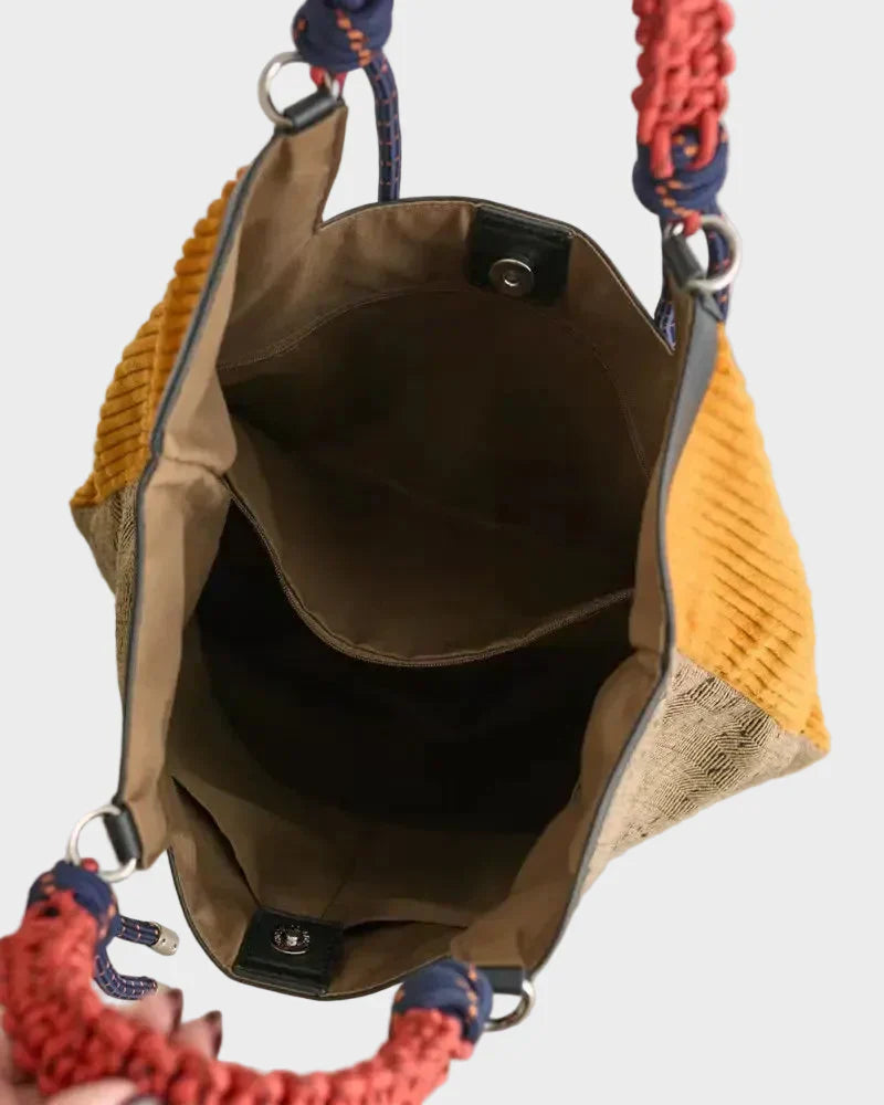Bucket Leather Bag - Everyday Tote with Rope Handles