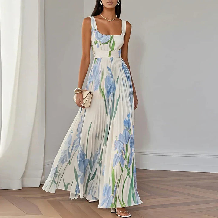 Floral A-Line Maxi Dress for Women | Elegant Grace Style