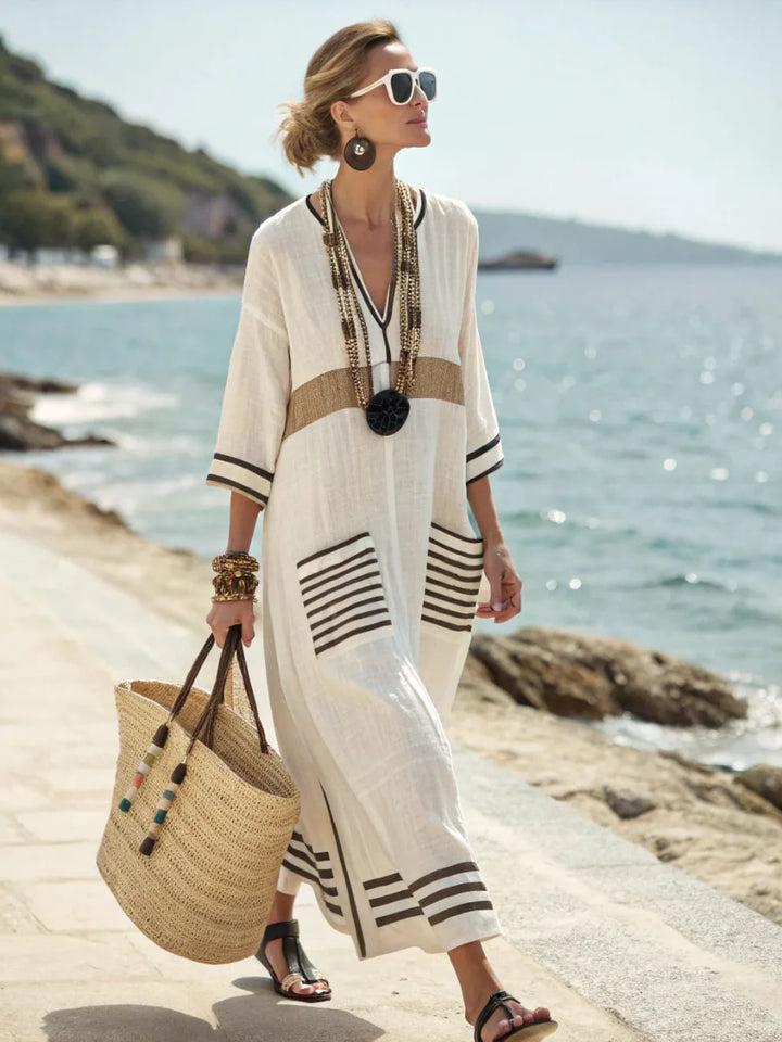 Coastal Maxi Dress for Women - Flowing Summer Dress