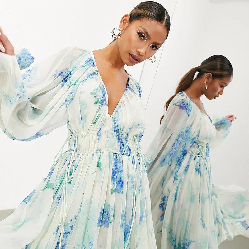Floral Maxi Dress for Women - Breezy Summer Dress