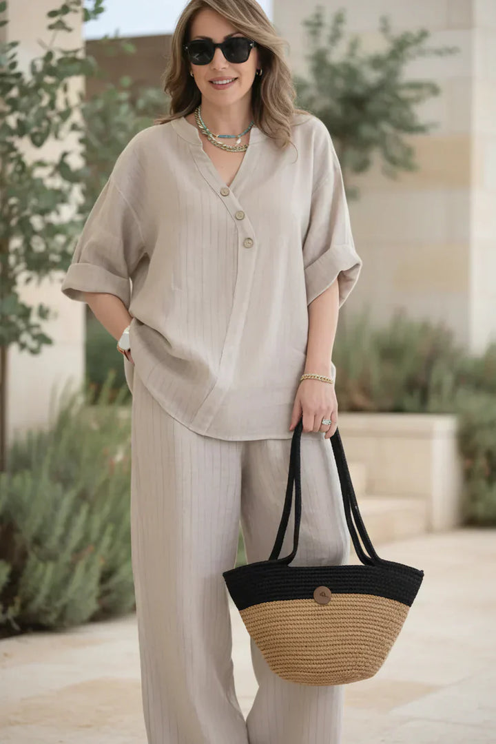 Linen Co-ord Set for Women - Relaxed Two Piece Outfit