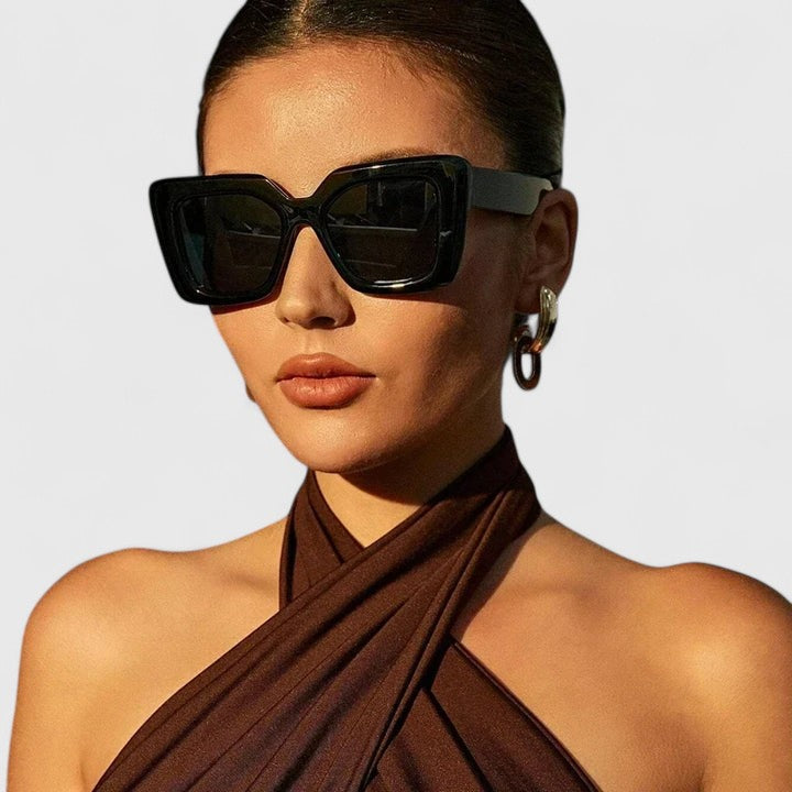 Oversized Sunglasses Women - Geometric Frame UV Protection