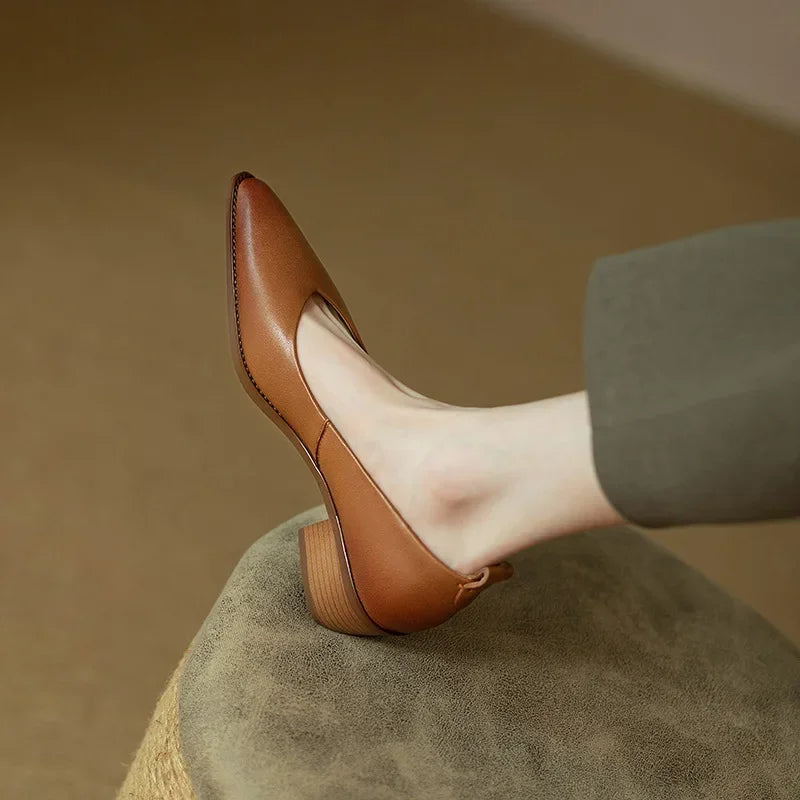 Mary Jane Flats with Ankle Strap - Classic Comfortable Pumps