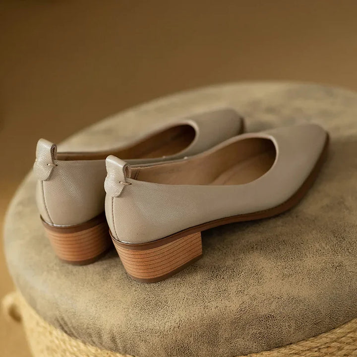 Mary Jane Flats with Ankle Strap - Classic Comfortable Pumps