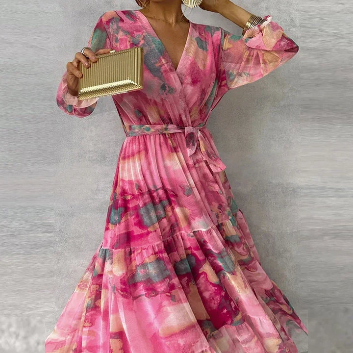 Relaxed Fit Dress for Women - Flowy Casual Midi Dress