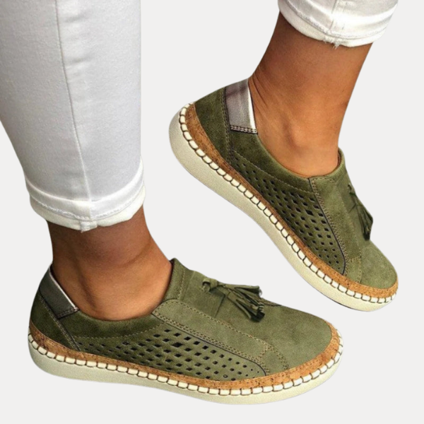 Orthopedic Slip-On Sneakers for Women | Arch Support Walking Shoes