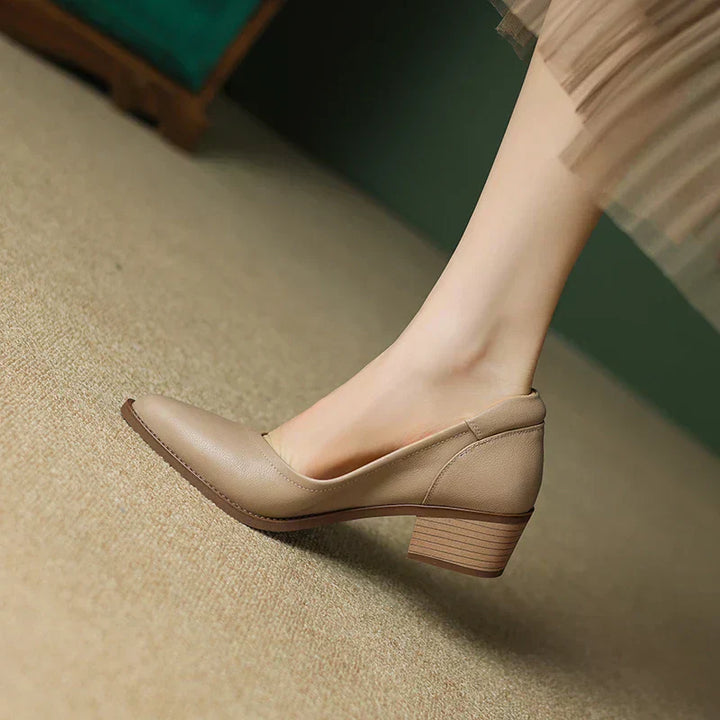 Mary Jane Heels for Women - Mid Heel Comfortable Strap Shoes