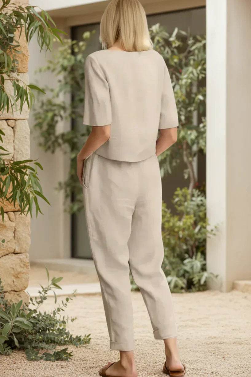 Two Piece Lounge Set for Women - Comfortable Casual Outfit