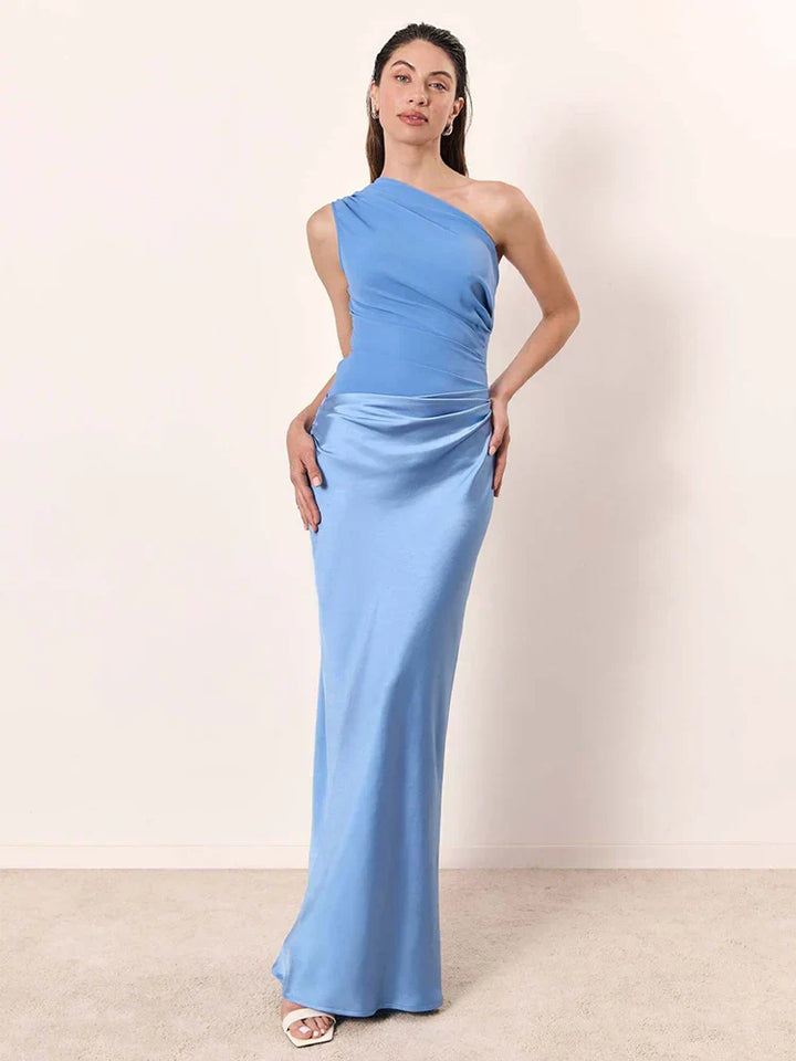 Maxi Dress in Satin - Elegant Long Dress for Women