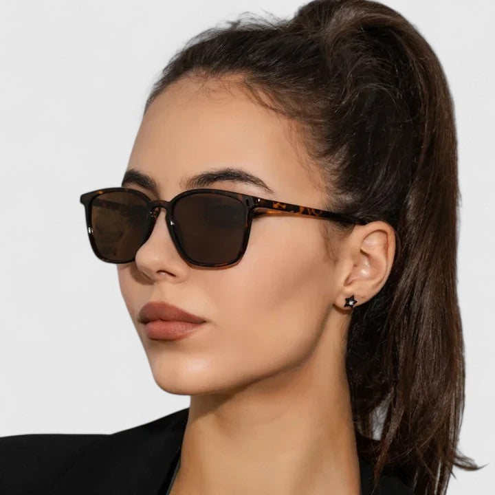 Retro Rectangle Sunglasses with UV Protection for Women