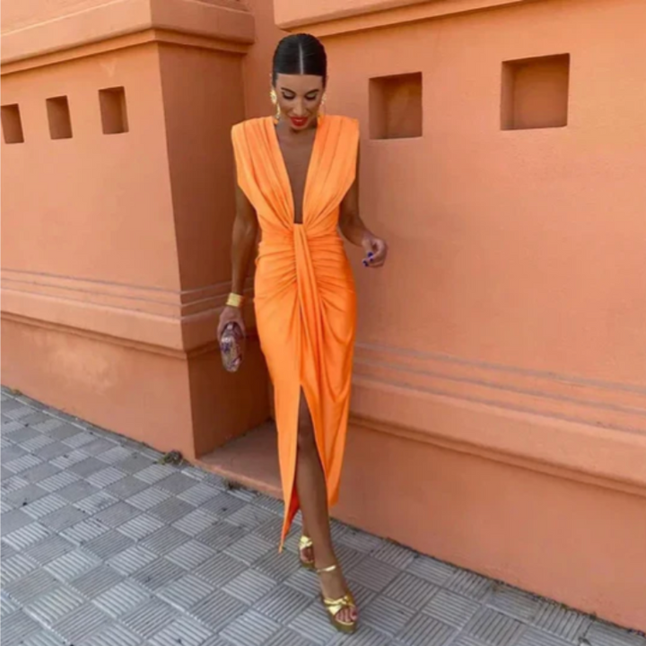 Elegant Pleated Dress for Women - Timeless Style