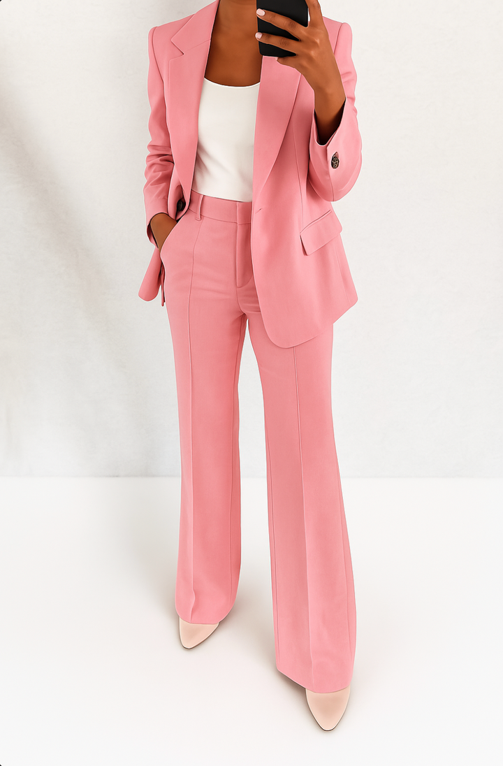 Tailored Blazer and Trouser Set for Women - Professional Suit