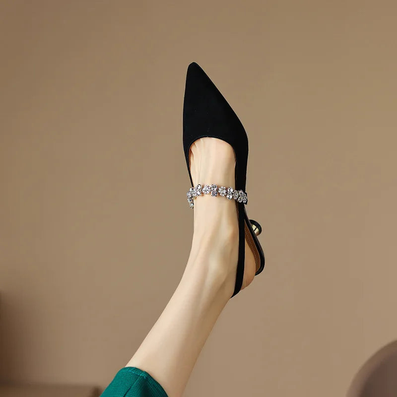 Mary Jane Pumps with Ankle Strap - Comfortable Low Heel Shoes