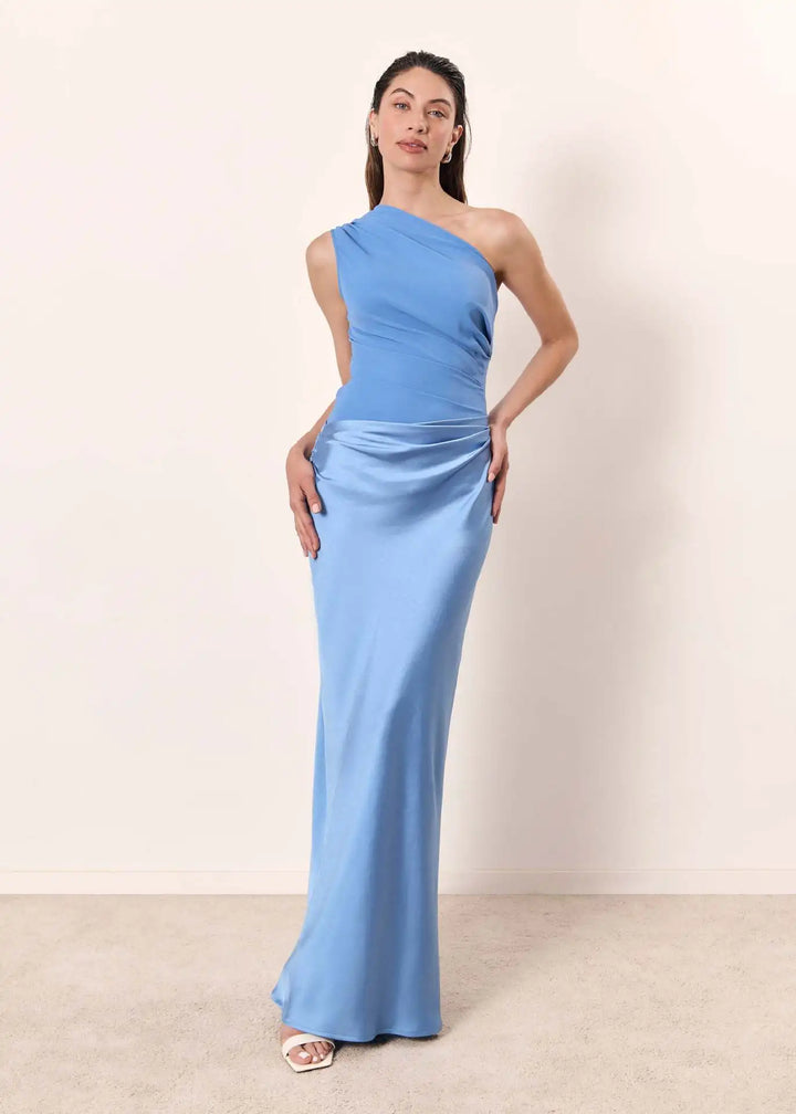 Maxi Dress in Satin - Elegant Long Dress for Women