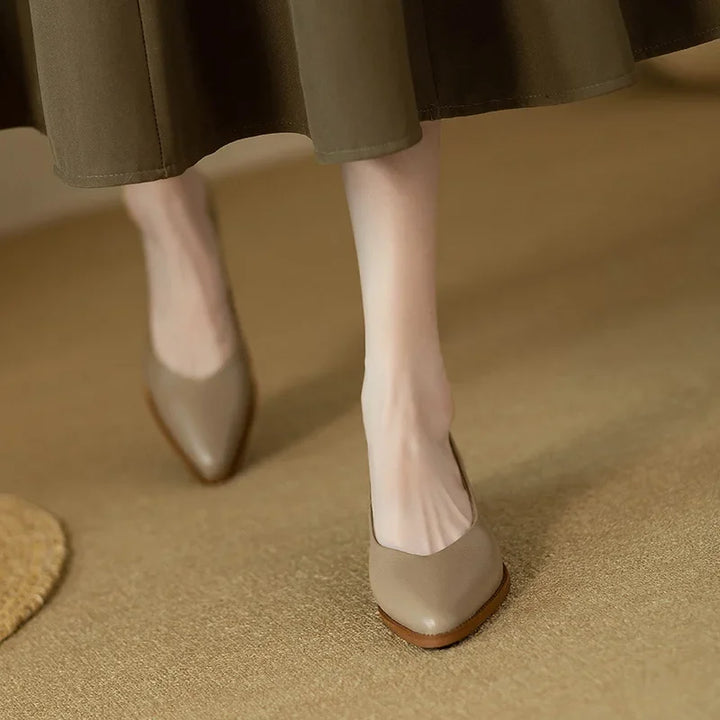 Mary Jane Flats with Ankle Strap - Classic Comfortable Pumps