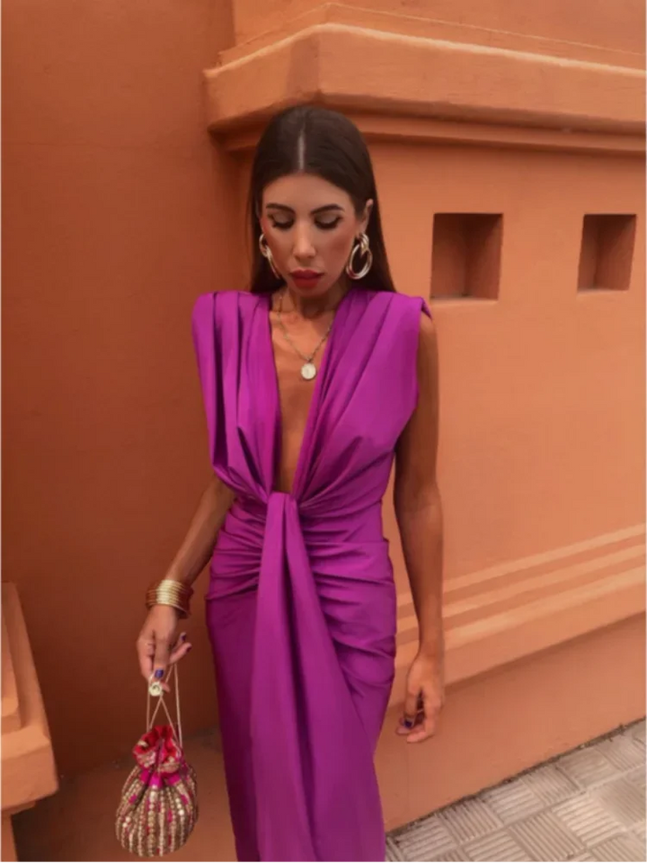 Elegant Pleated Dress for Women - Timeless Style